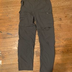 Gray cargo pants